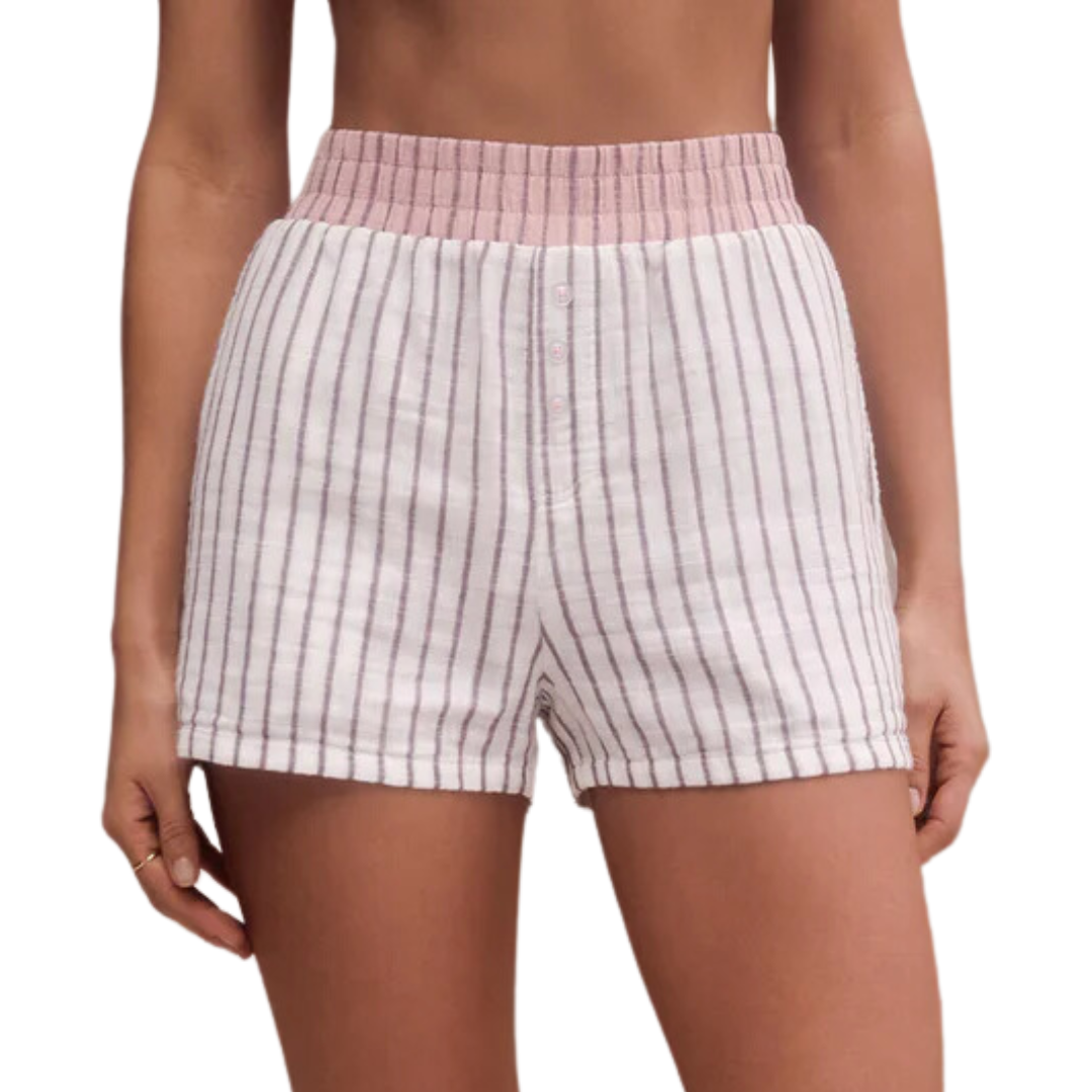 Hang Out Stripe Boxer in Bone
