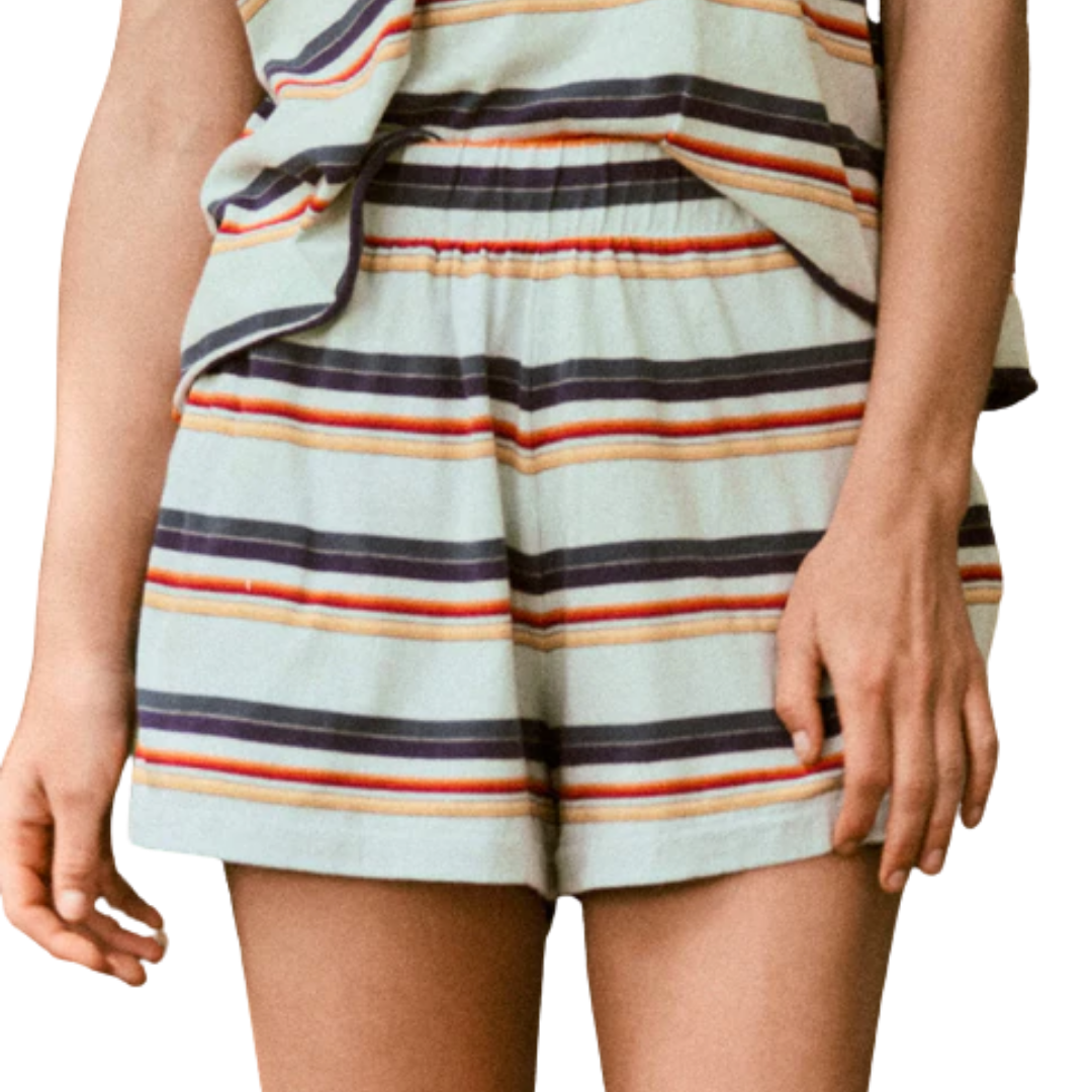 The Bonfire Short in Marina Stripe