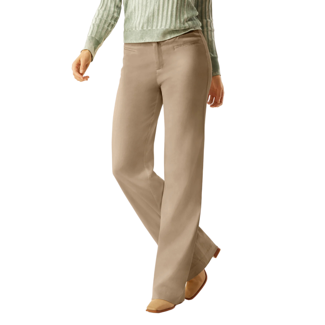 McGuinn Clean Wide Leg Pant in Khaki