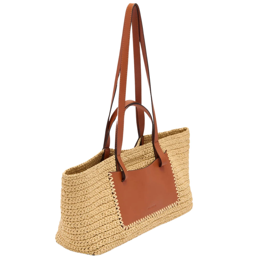 Lali Raffia E/W Tote in Natural
