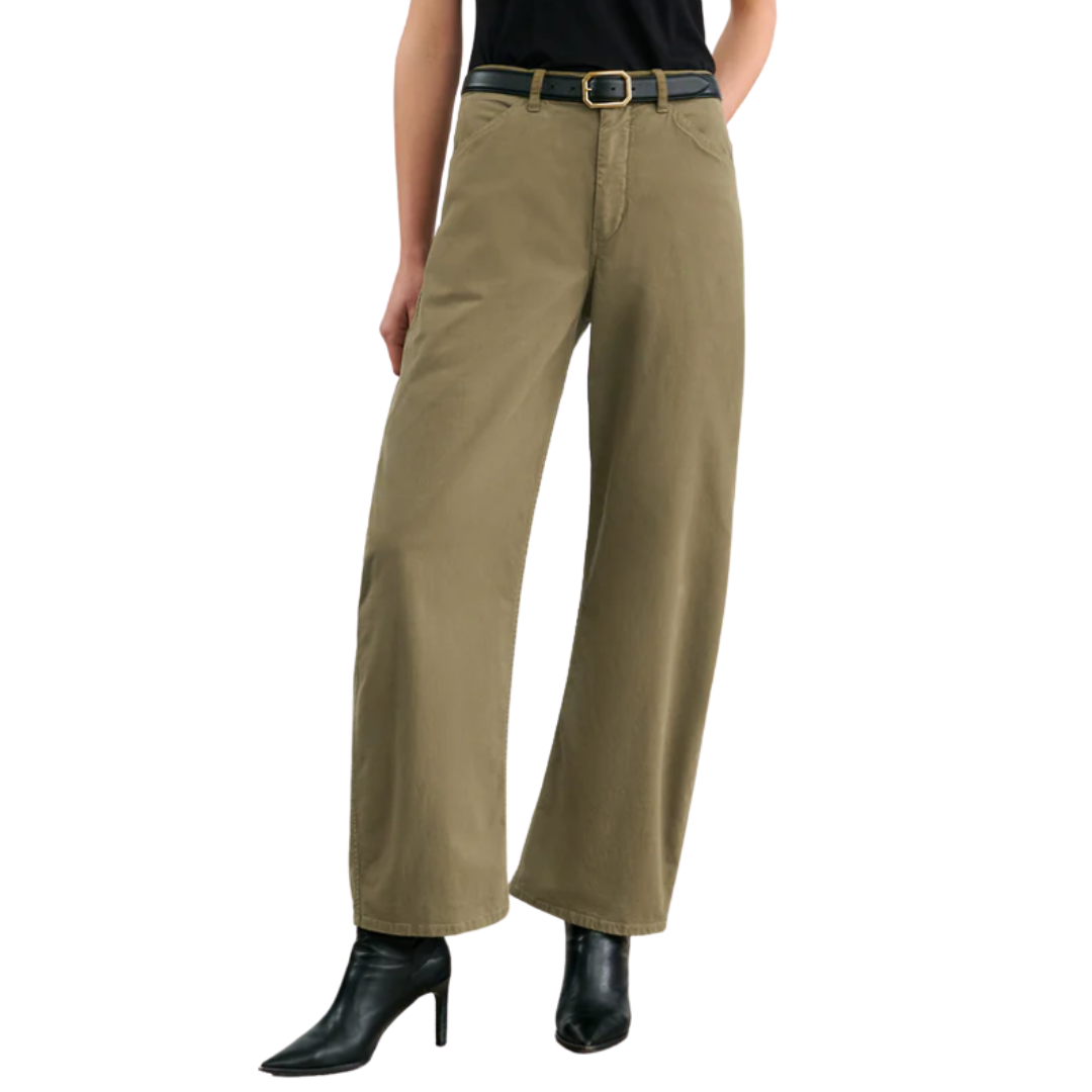 Tribeca Pant in Military Green