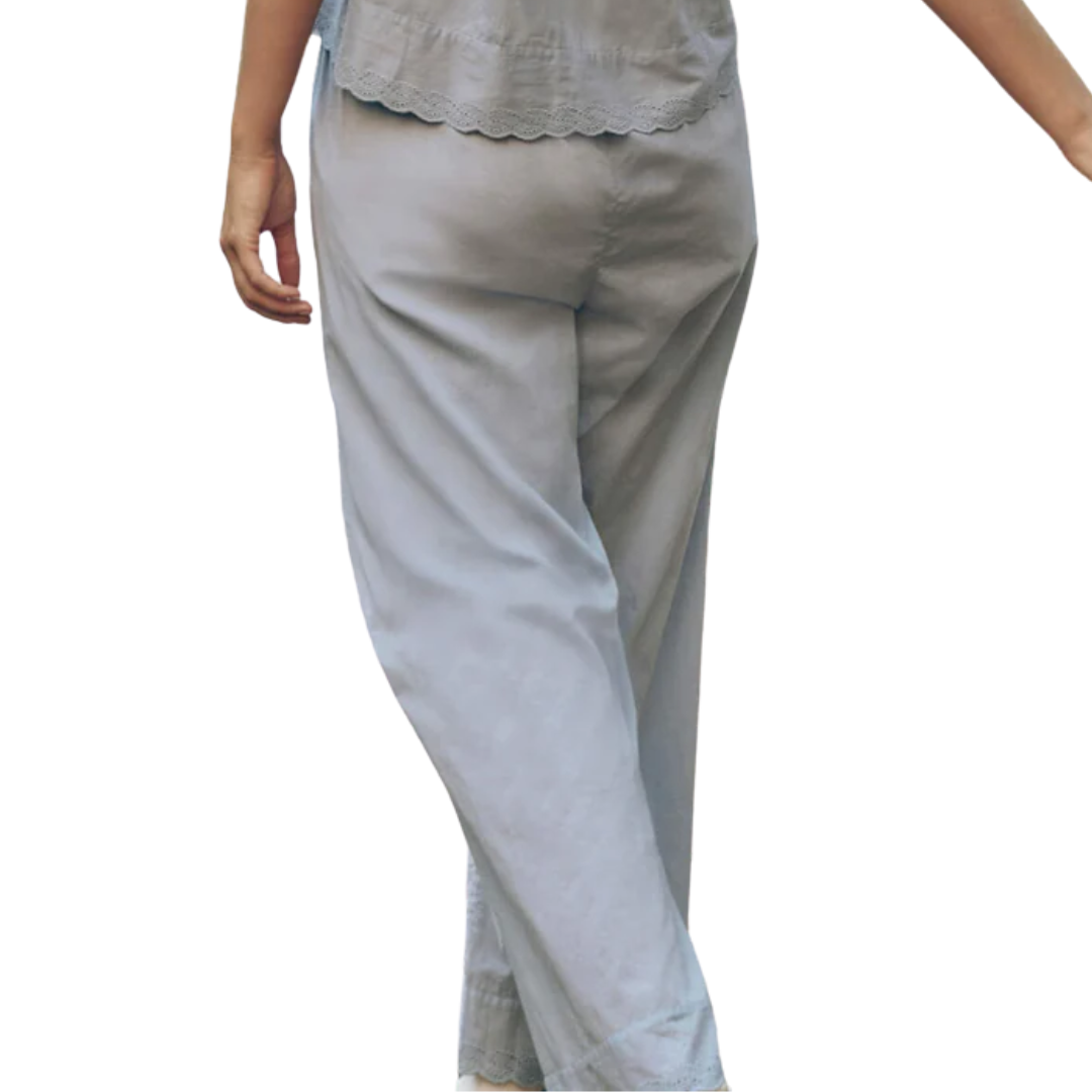 The Eyelet Easy Sleep Pant in Rainwater