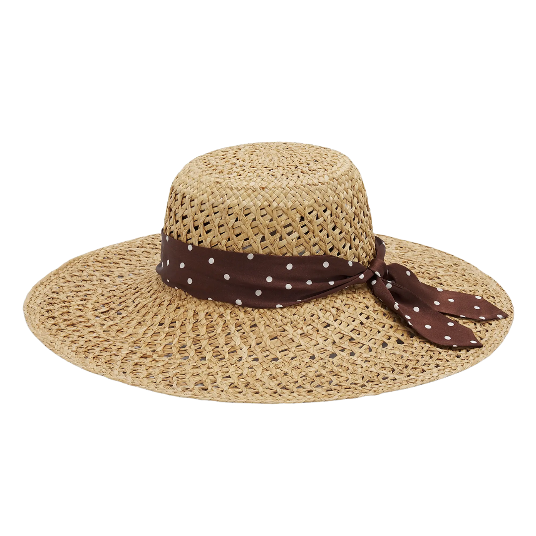 Garden Straw Hat in Natural Brown