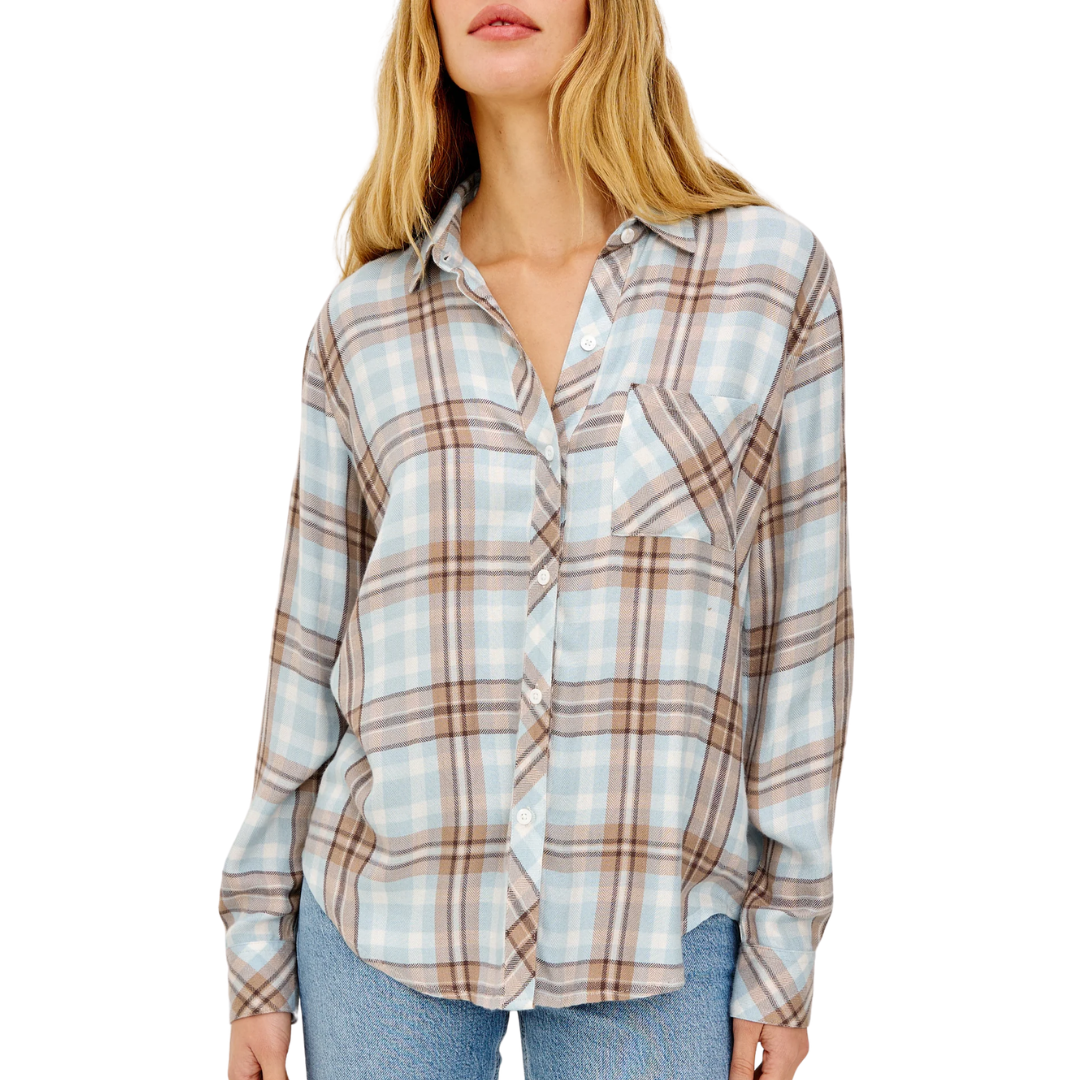 Hunter Shirt in Chambray Ivory Dune