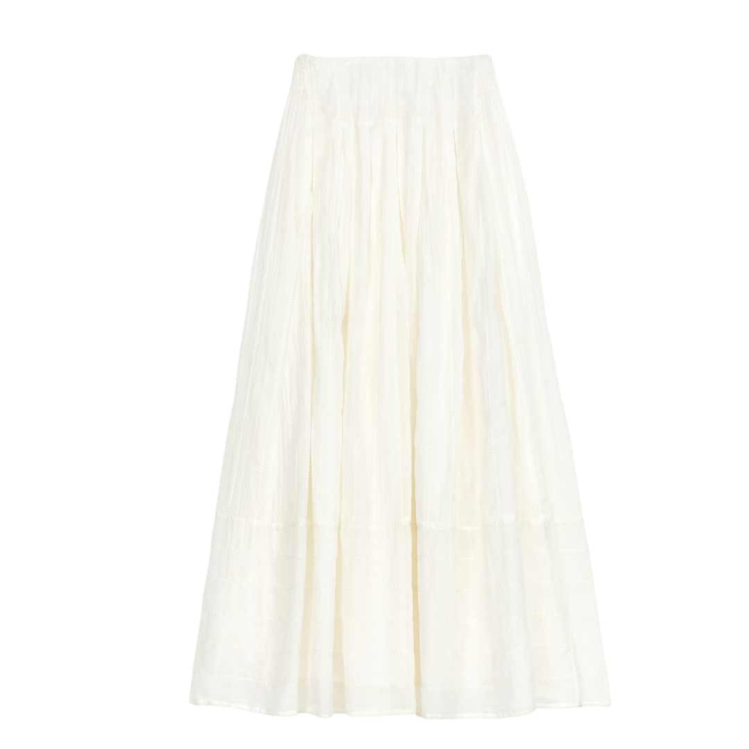 Dacy Maxi Skirt in Ecru