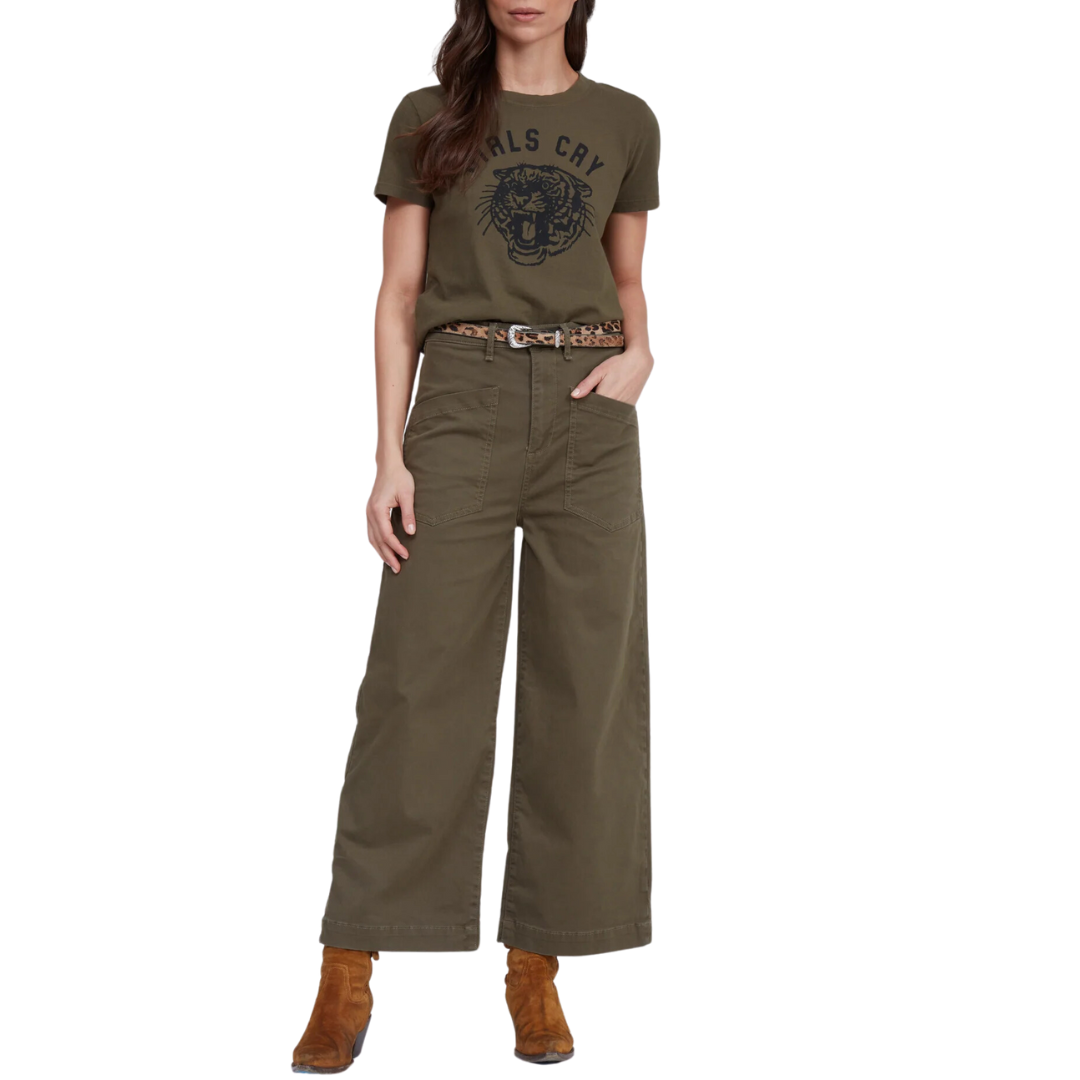 Virginia Pant in Safari Green
