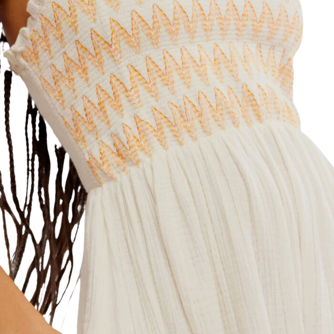 Sweet Nothings Midi Dress in Marshmallow