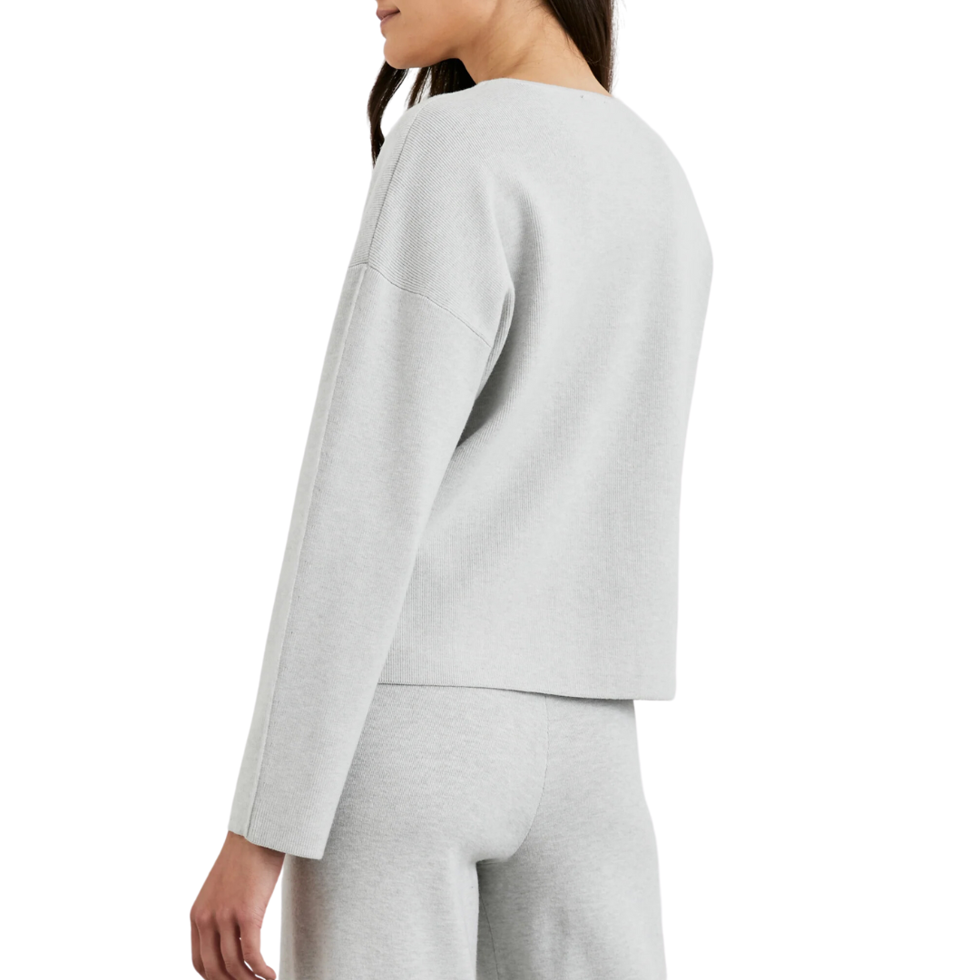 Hollyn Sweater in Light Heather Grey