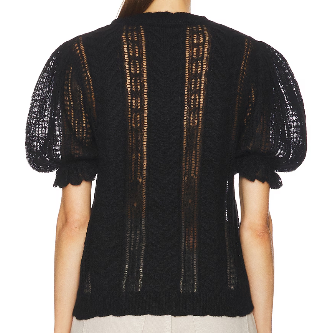 Mavis Top in Noir