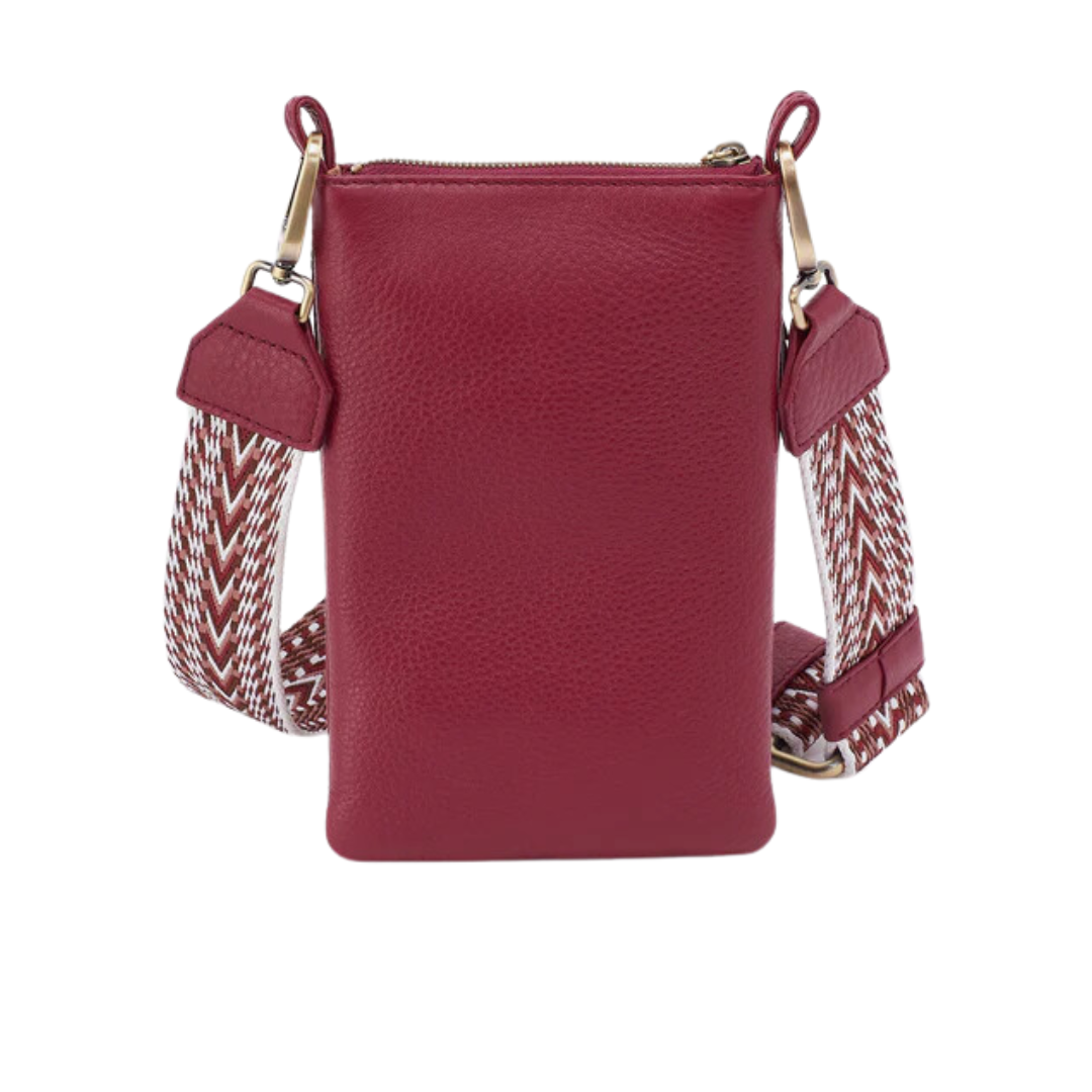 Cass Phone Crossbody in Wine