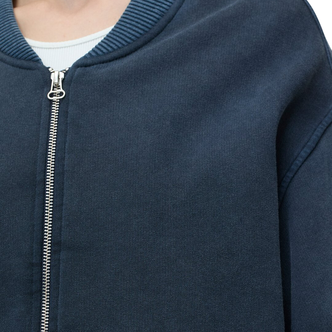 Bomber Jacket in Smokey Blue