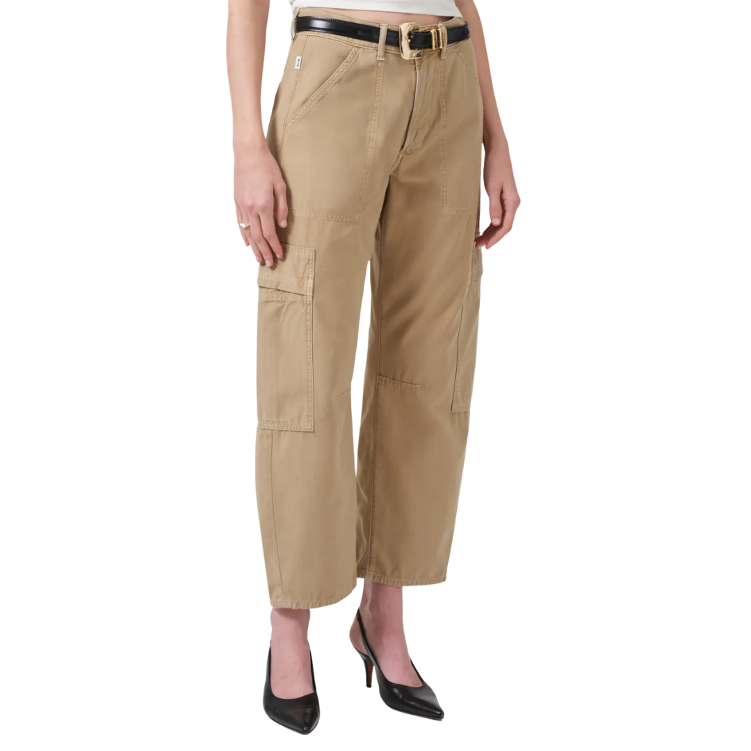Marcelle Low Slung Easy Cargo in Heirloom Khaki