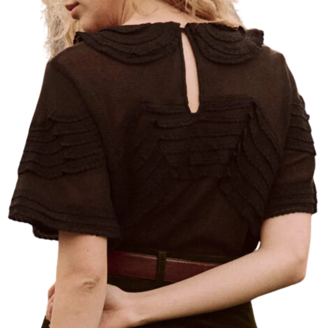 The Rosebud Top in Black