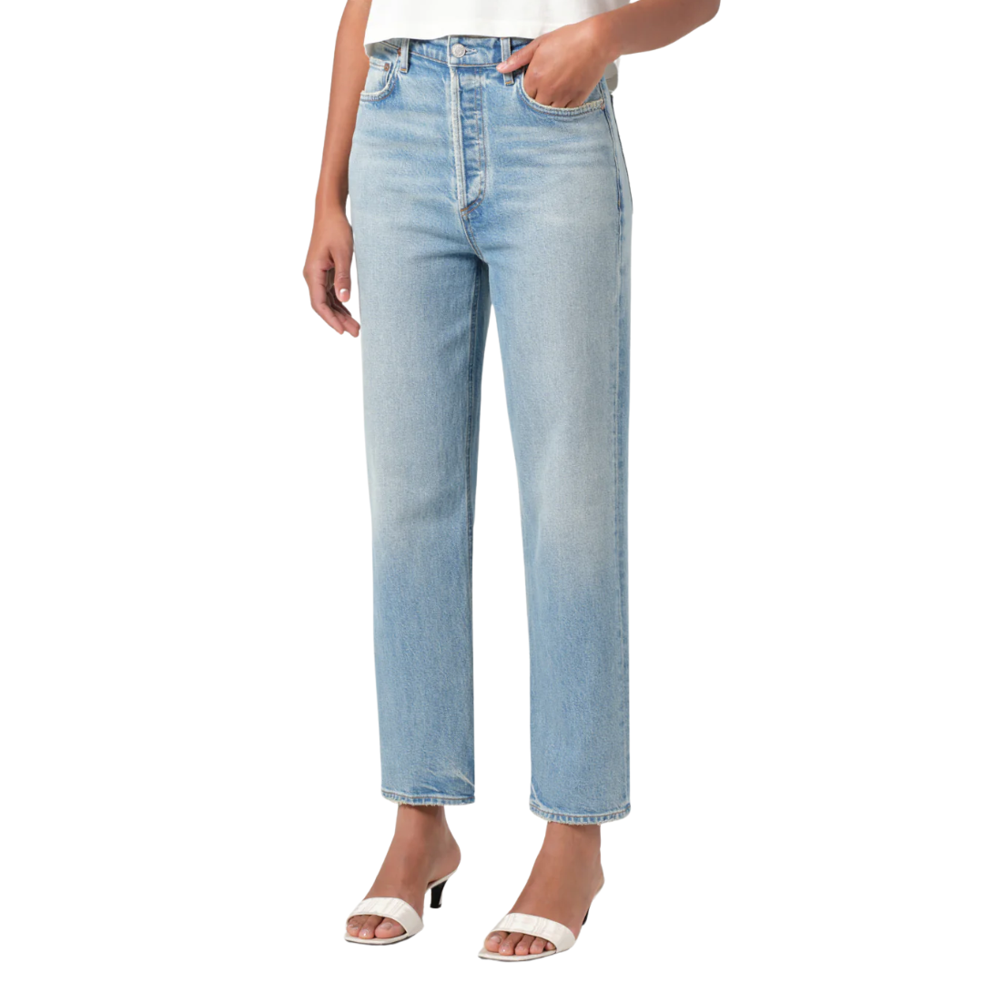 90's Pinch Waist Crop in Ripple