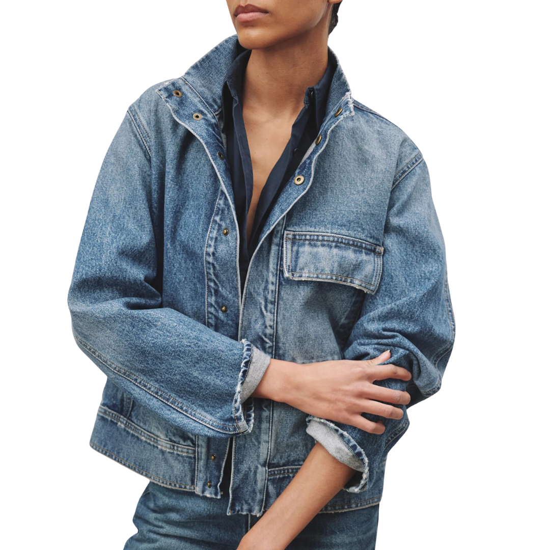 Marilou Denim Jacket in Ocean Wash