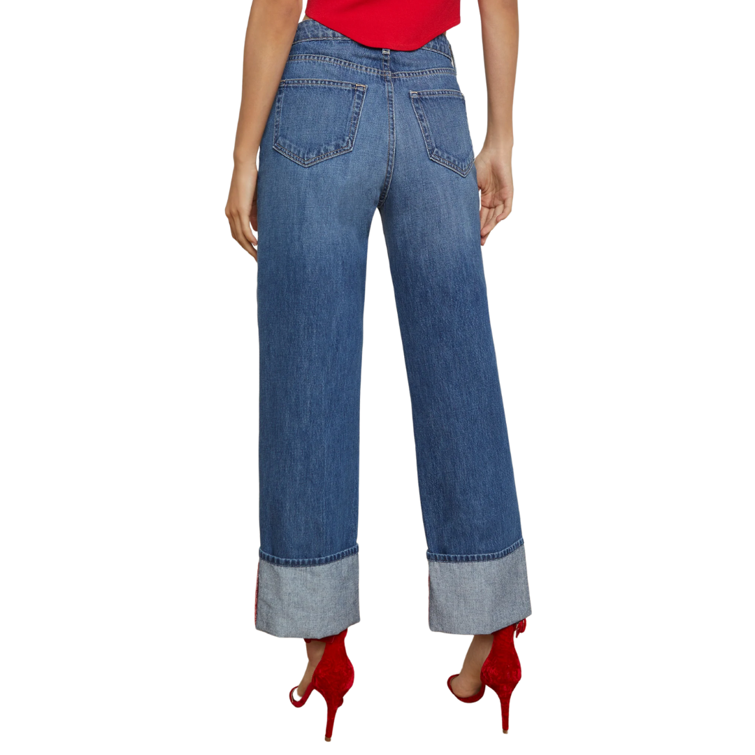 Leighton Cropped Stovepipe Jean in Brentwood