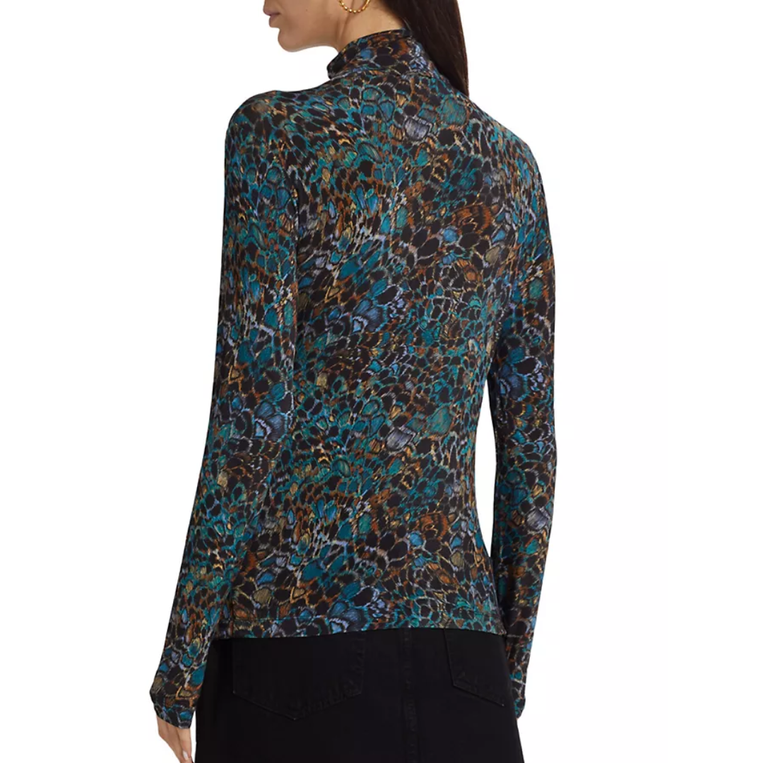 Aurelia Turtleneck in Caribaea