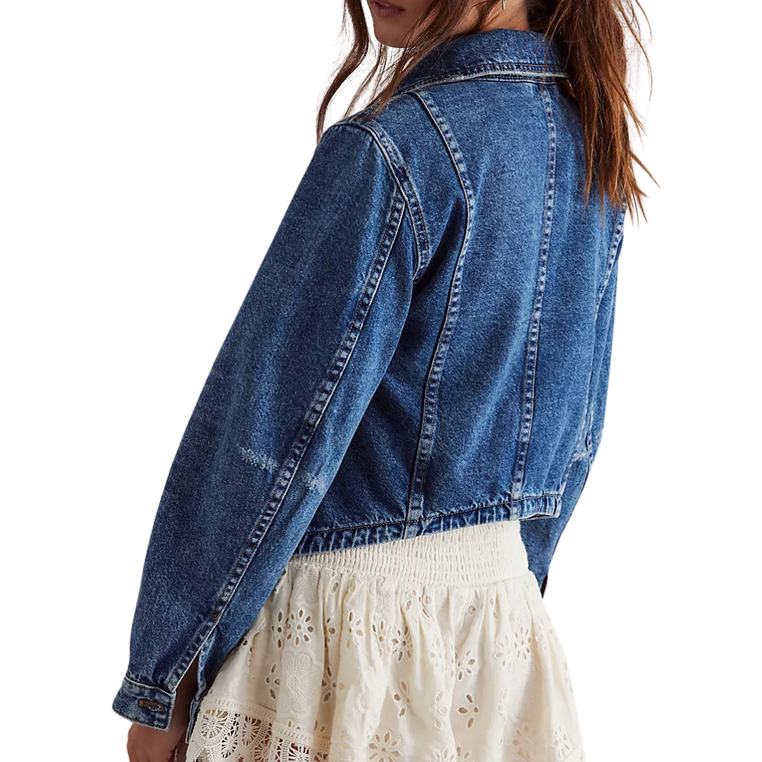 We The Free Jade Denim Jacket in High Dive