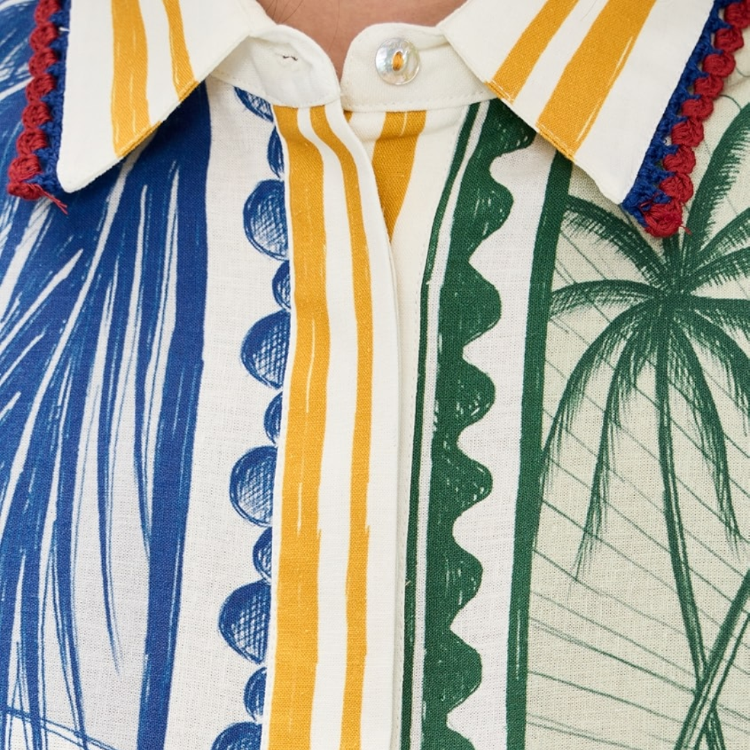 Brasil Vintage Shirt in Off-White