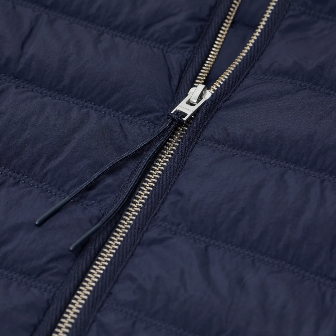 Quilted Zip Jacket in Dark Night