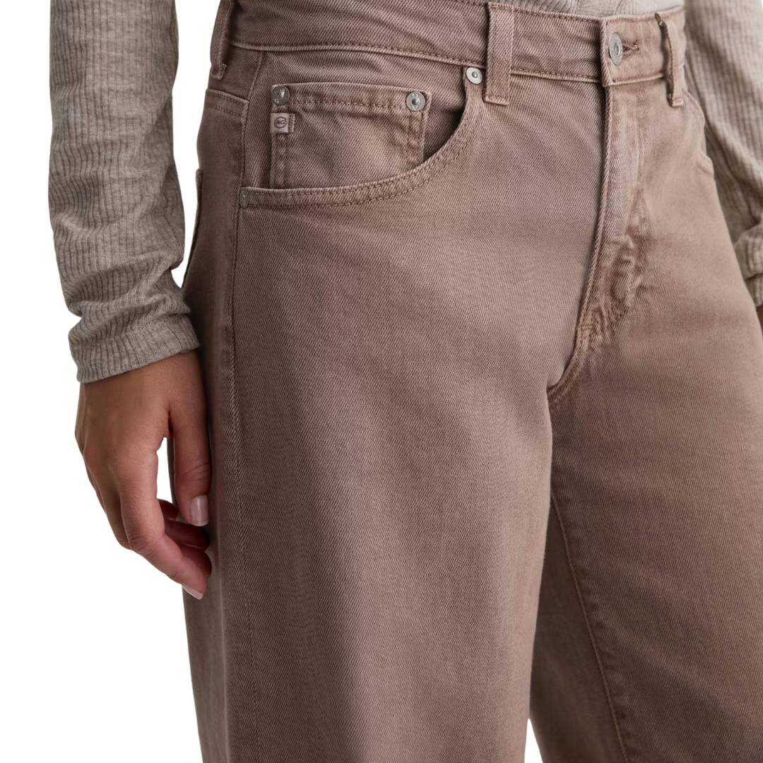 Adria Wide Leg in Sulfur Taupe Grey