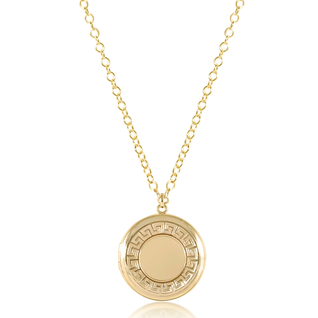Cherish Medium Locket Necklace in Gold