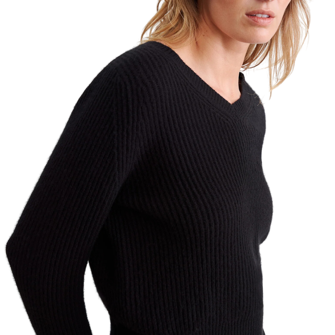Korina Cashmere Sweater in Black