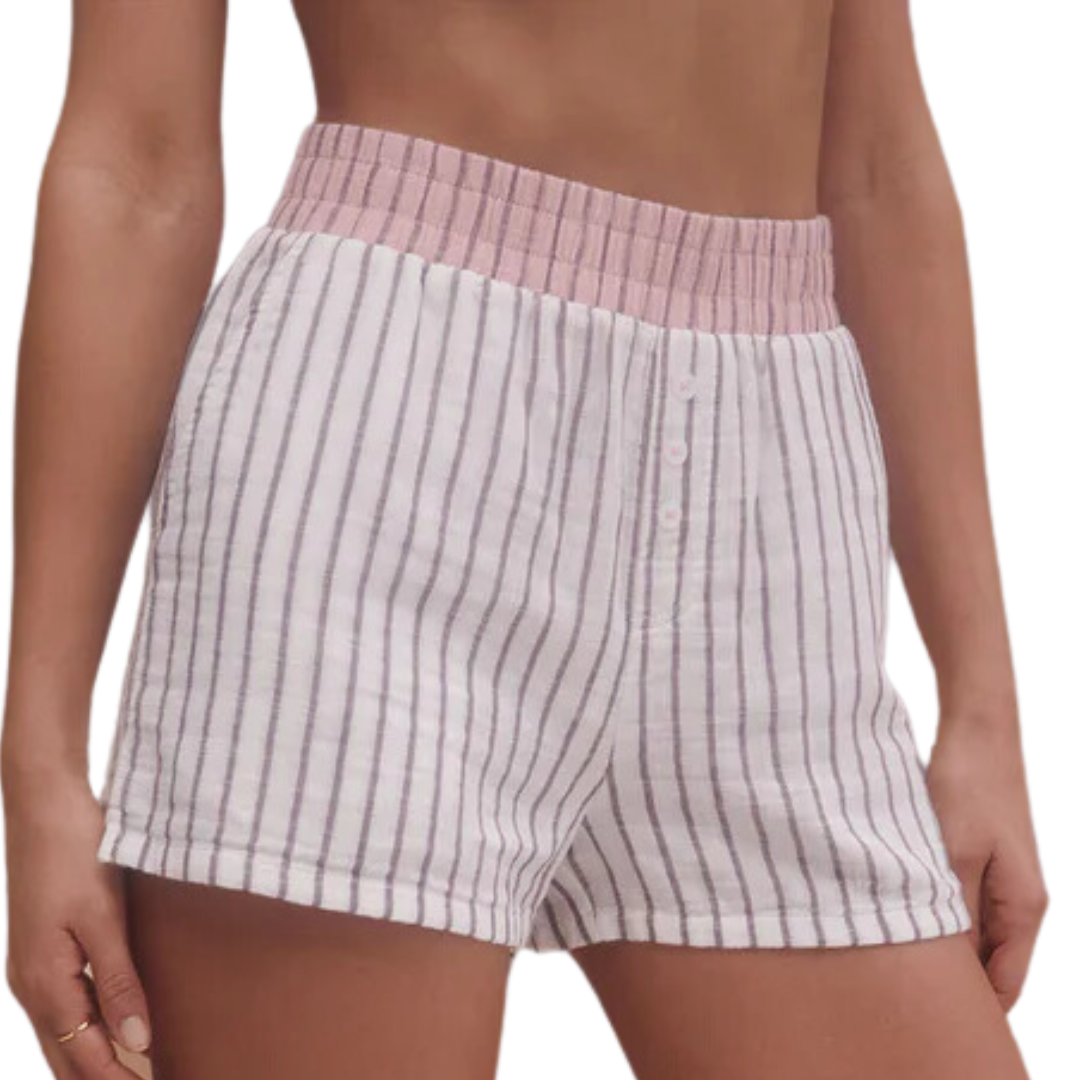 Hang Out Stripe Boxer in Bone