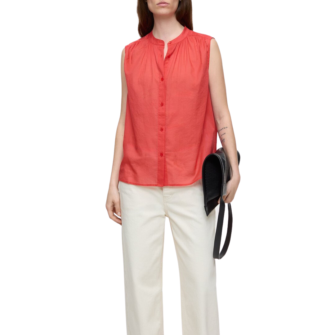 Cotton Voile Blouse in Arabiata