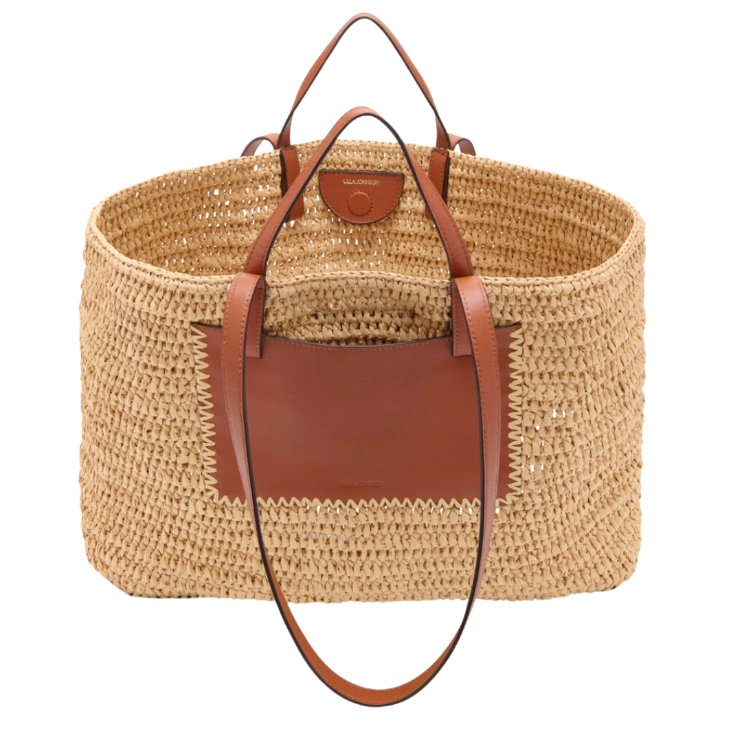 Lali Large Raffia Tote in Natural