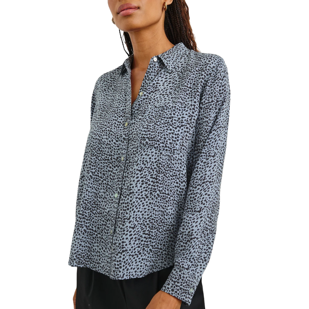 Josephine Shirt in Blue Lynx