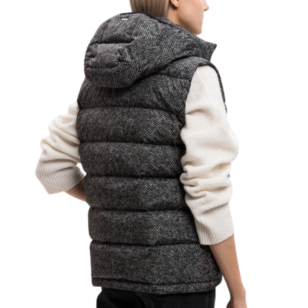 Vest Multi Pattern in Black/White