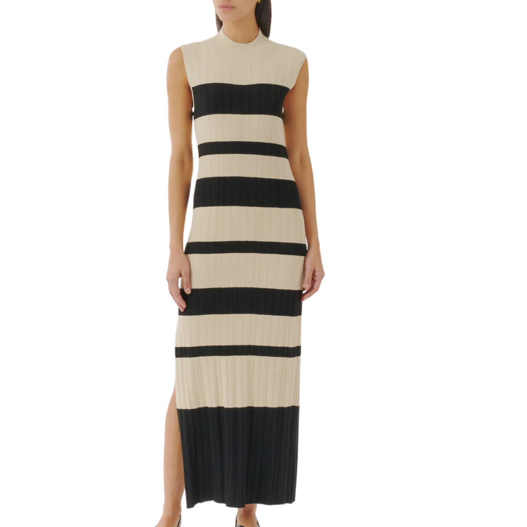 a line frill dress Alba Frill Trim Maxi Dress White
