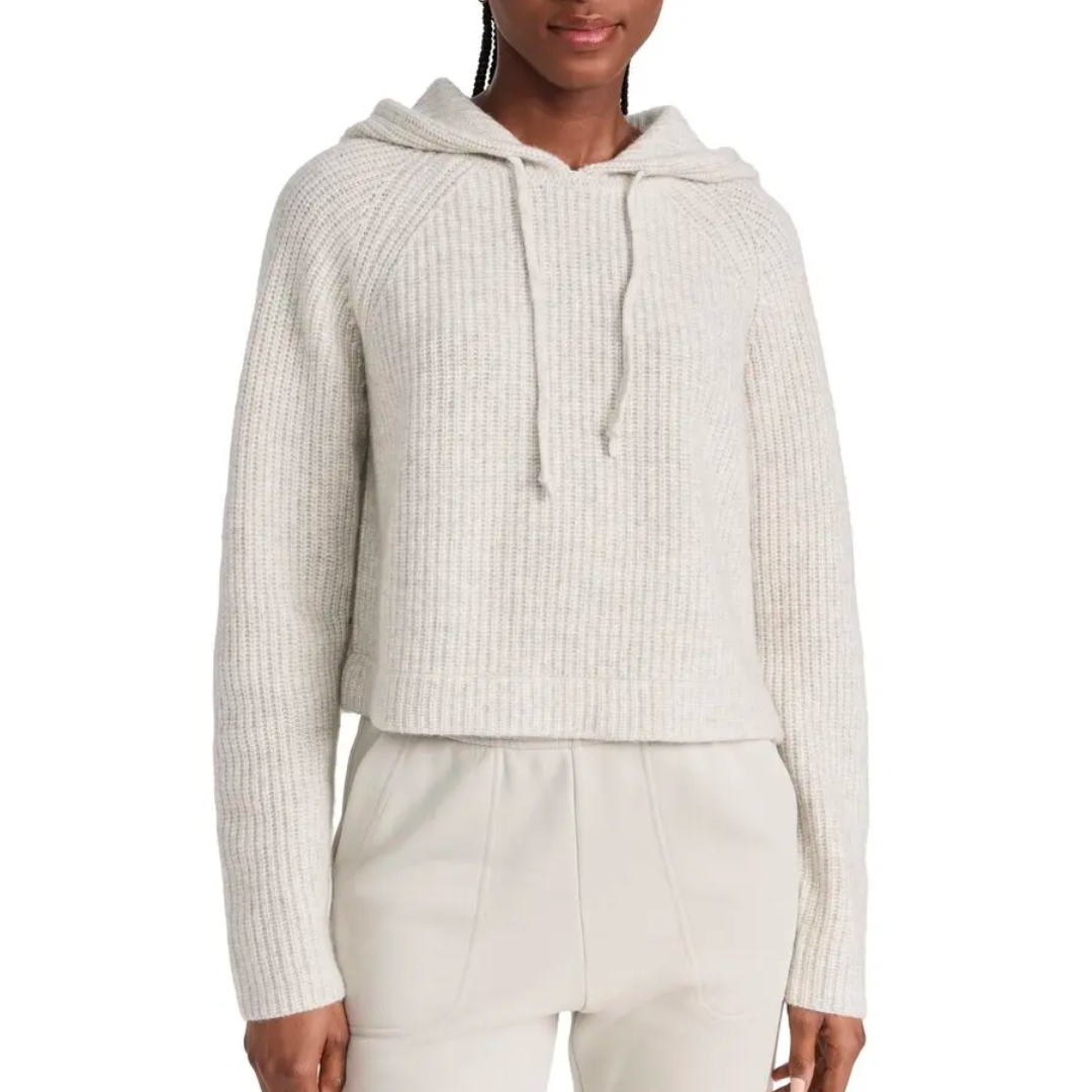 Cashmere Hoodie in Blizzard