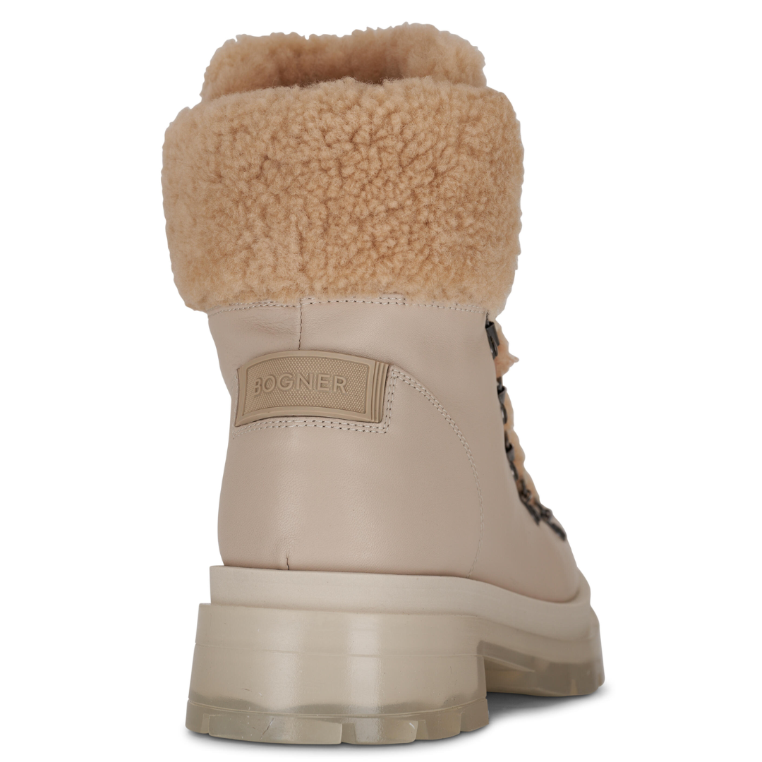 Swansea Mid Boots in Beige