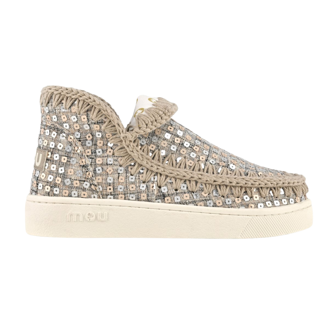 Summer Eskimo Woven Textiles Sneaker in Gold