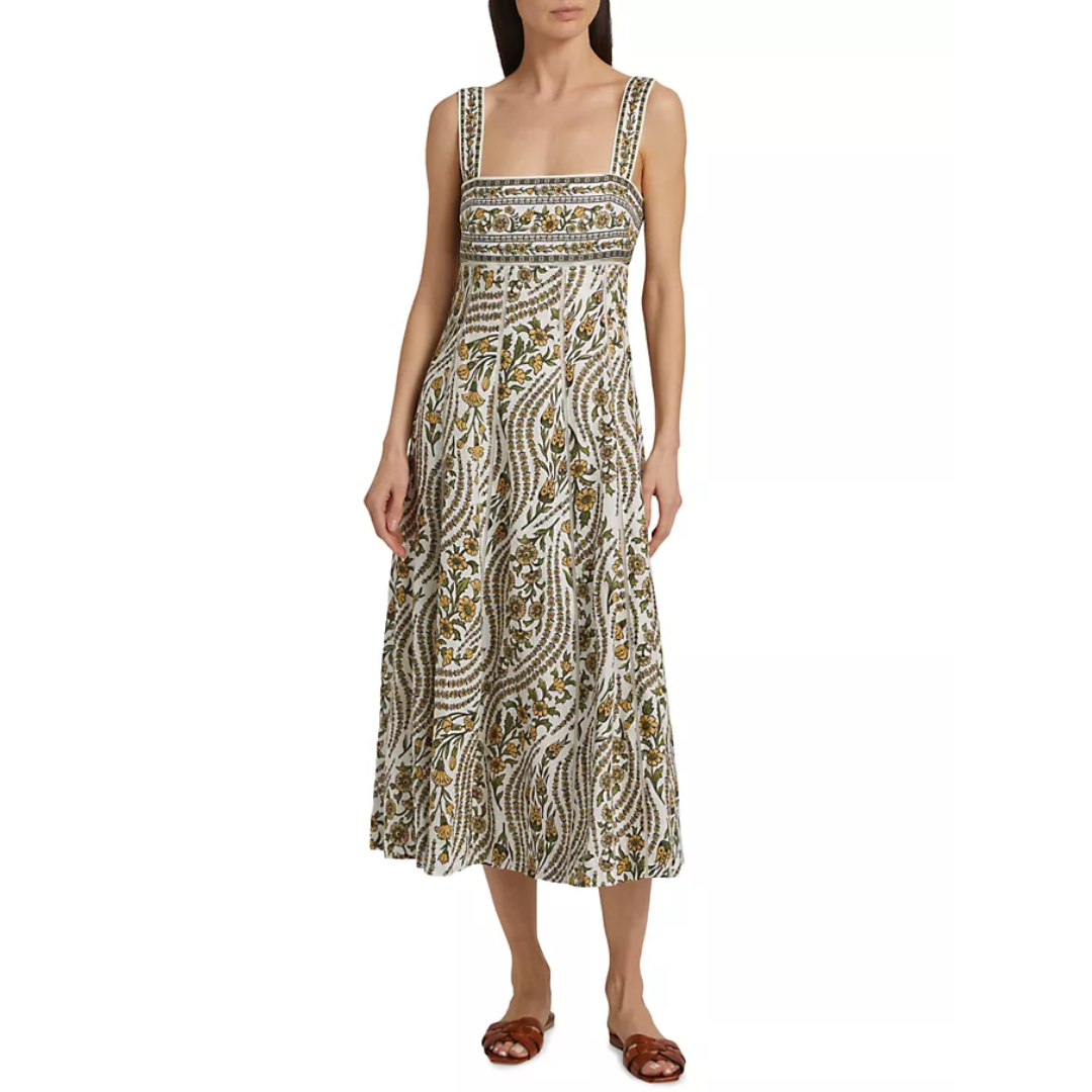 Rye Dress in Dove Multi