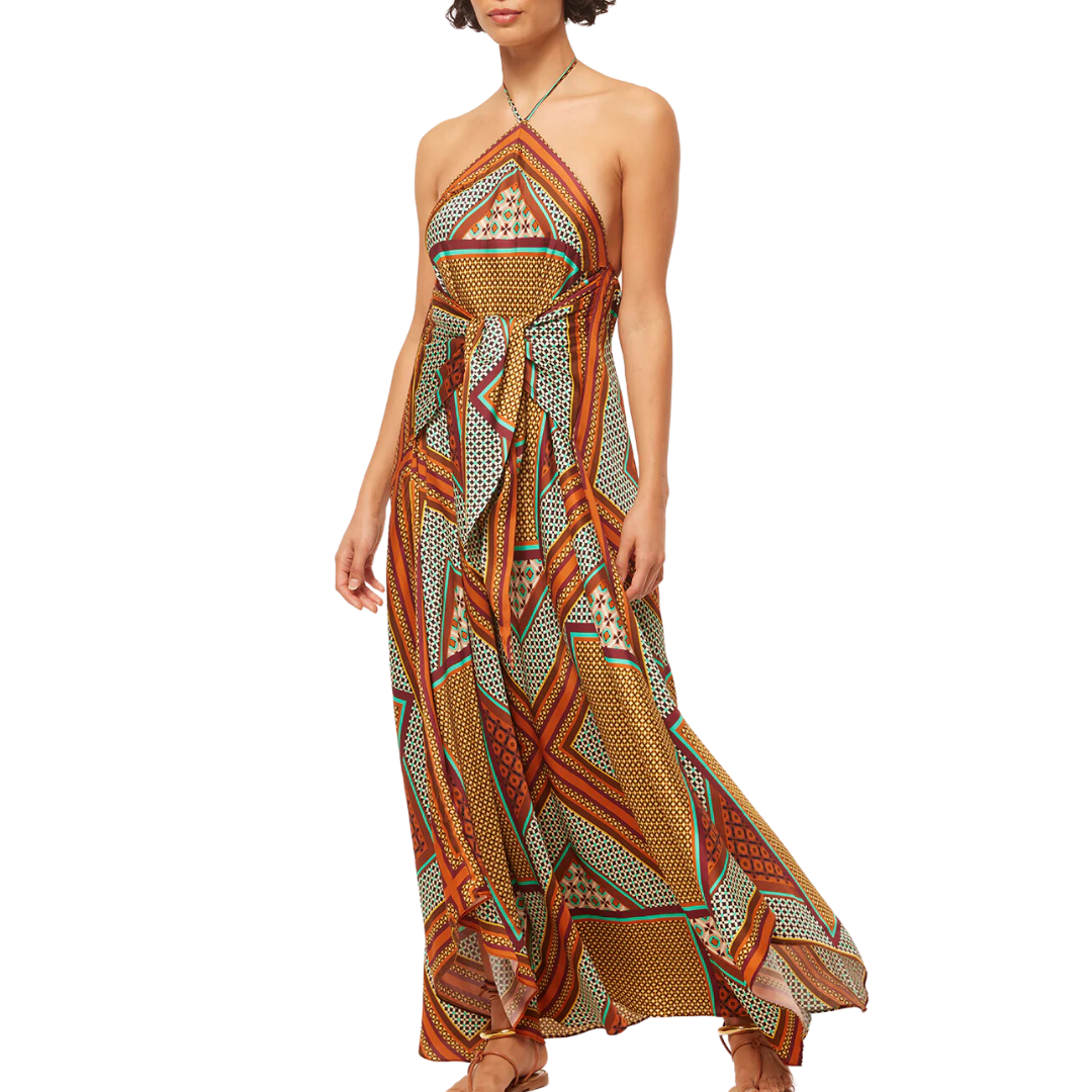 Raban Dress in Positano Scarf