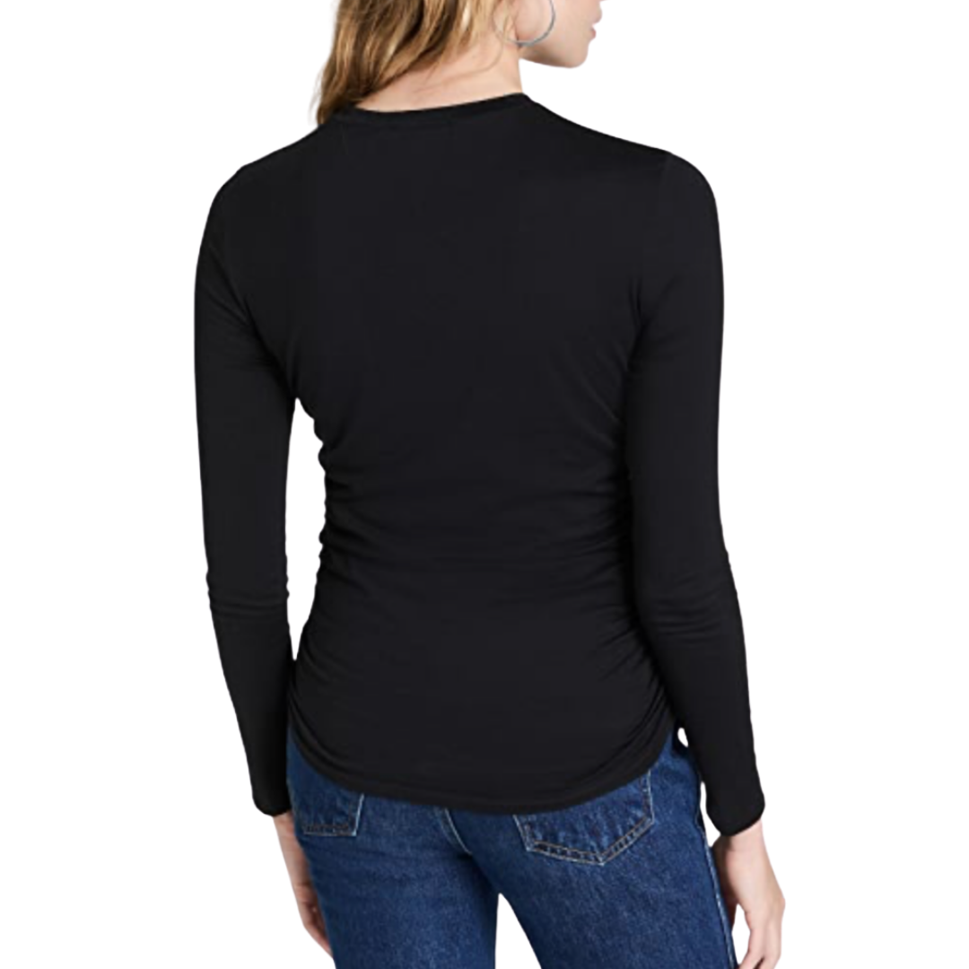 Ruched Tiny Long Sleeve Tee Back View