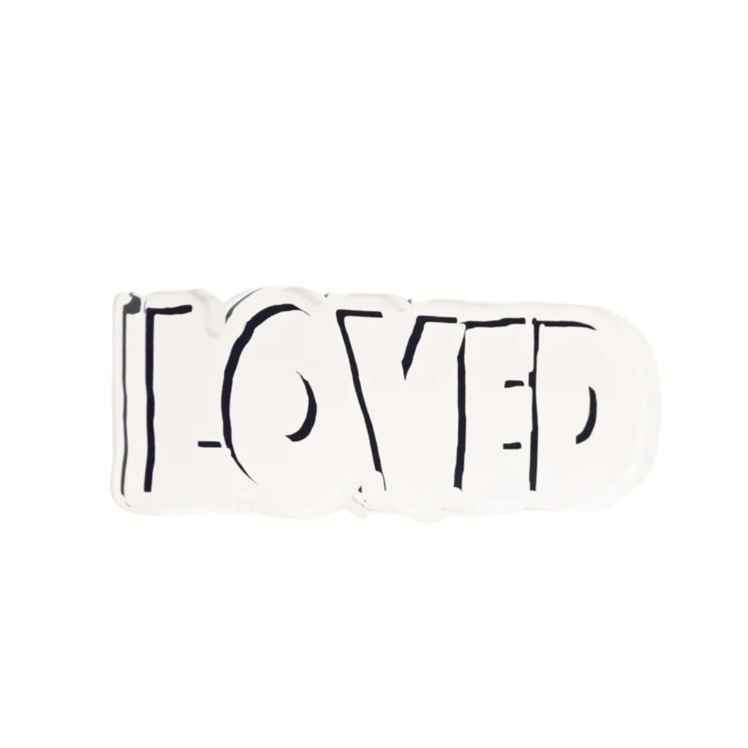 Loved Rock Of Love in Pure White - Small
