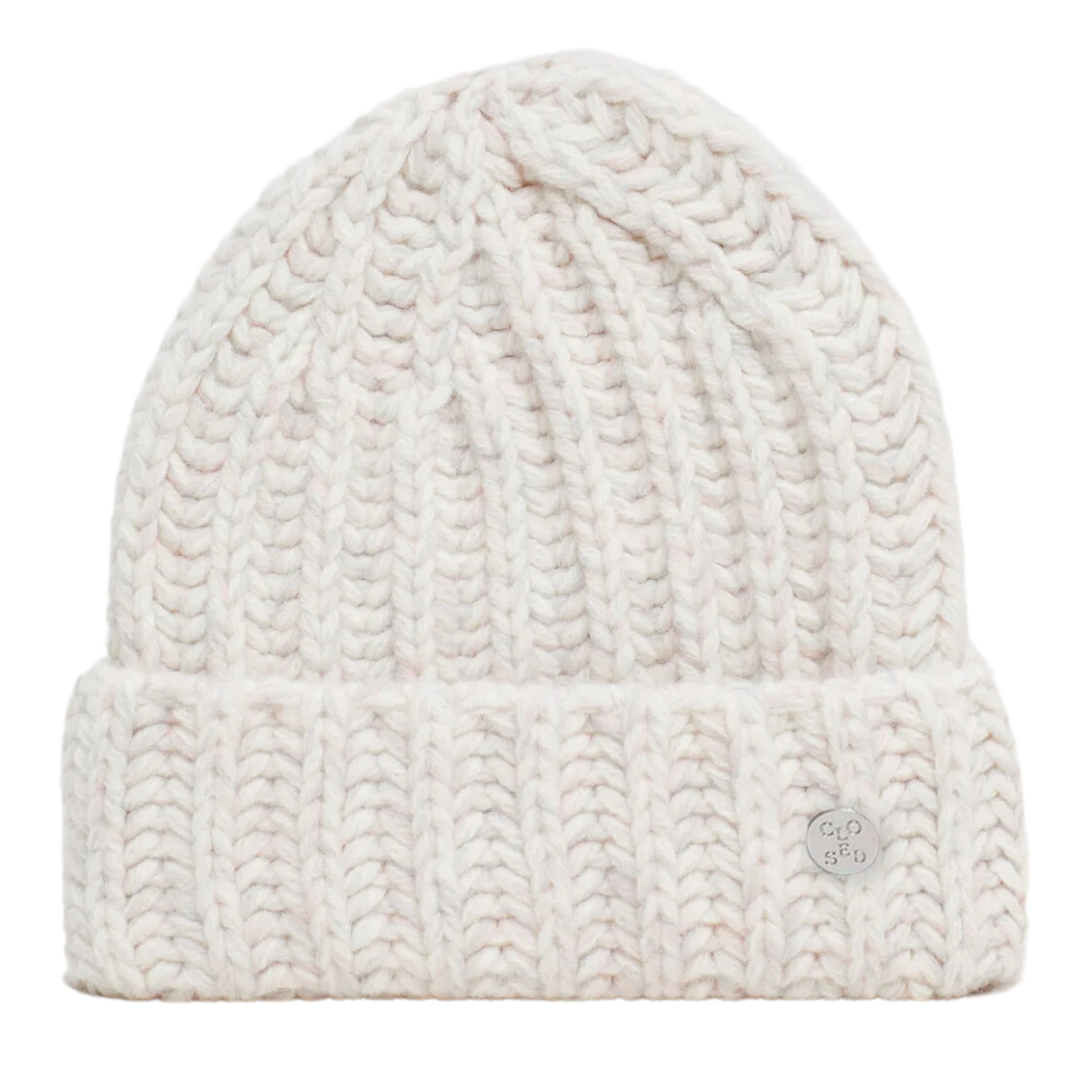Hand-Knitted Hat in English Rose
