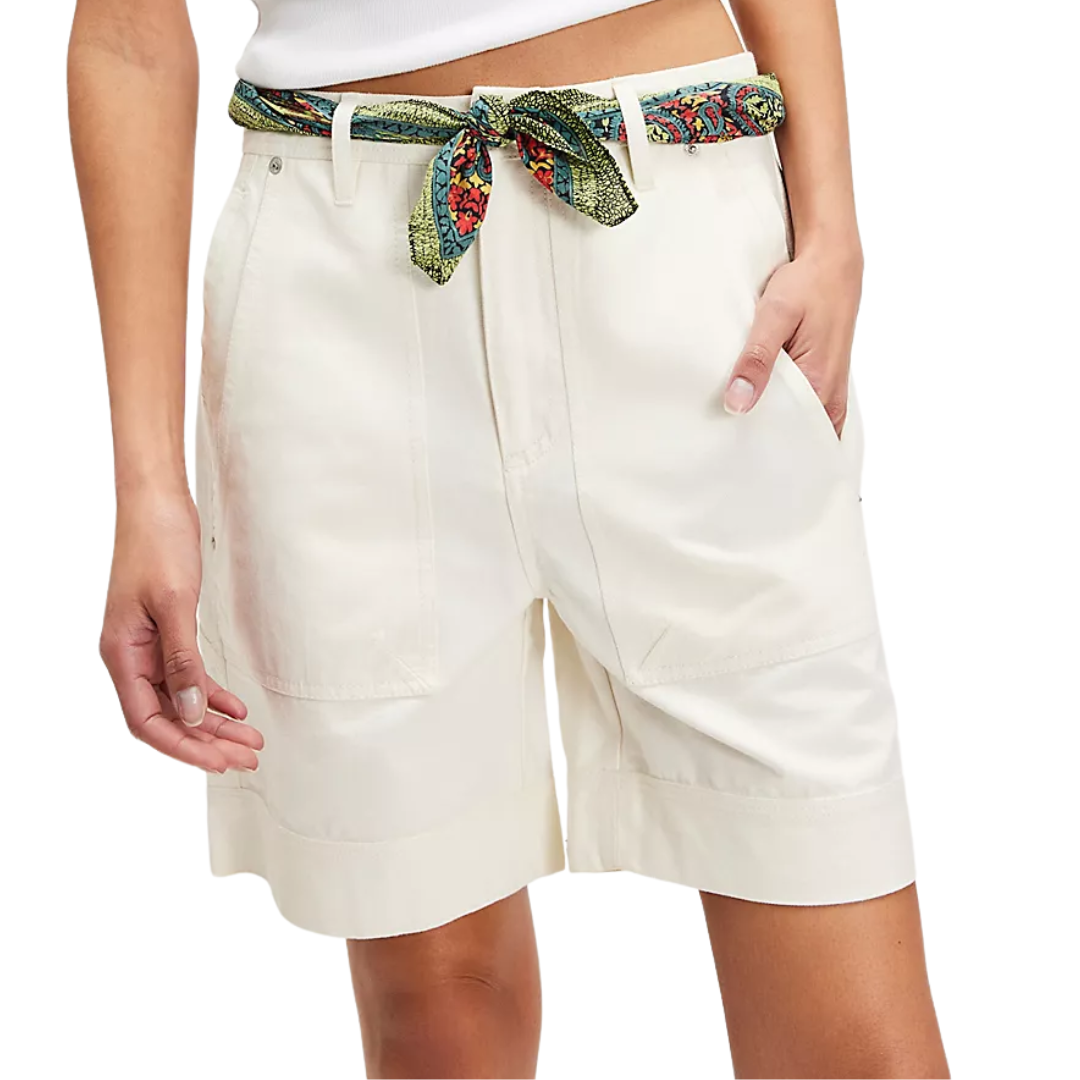 We The Free Milo Carpenter Shorts in Clean Ivory