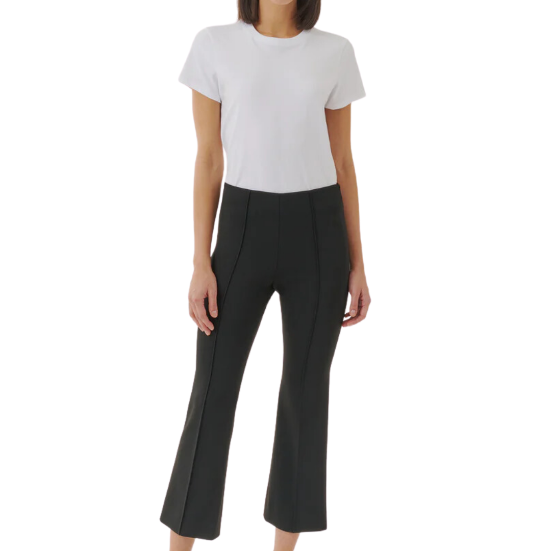 Ponte Kick Flare Pant in Black
