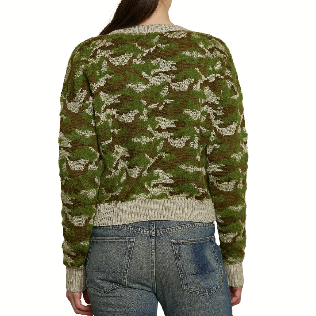 Blayne Sweater in Camo Jacquard