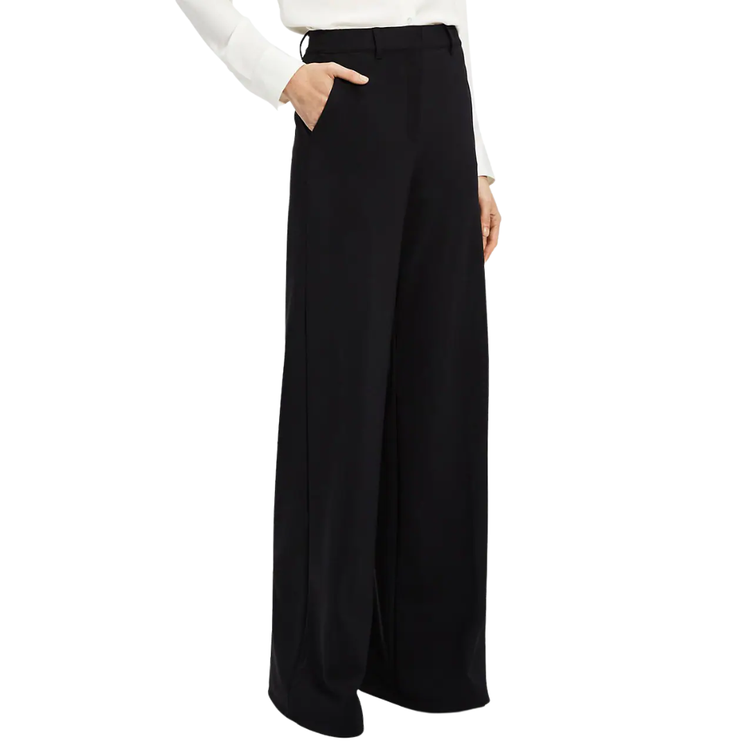 Terena Precision Ponte High Waist Trousers in Black