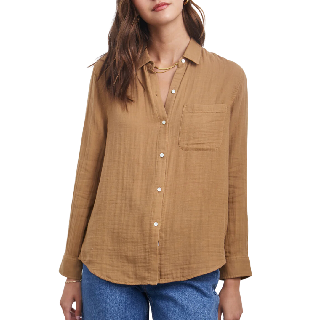 Ellis Shirt in Toasted Coconut