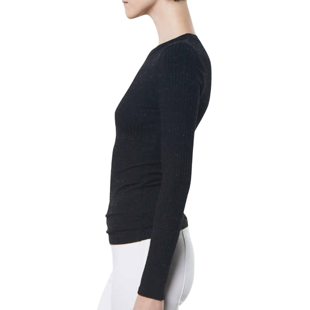 L/S Crew in Black
