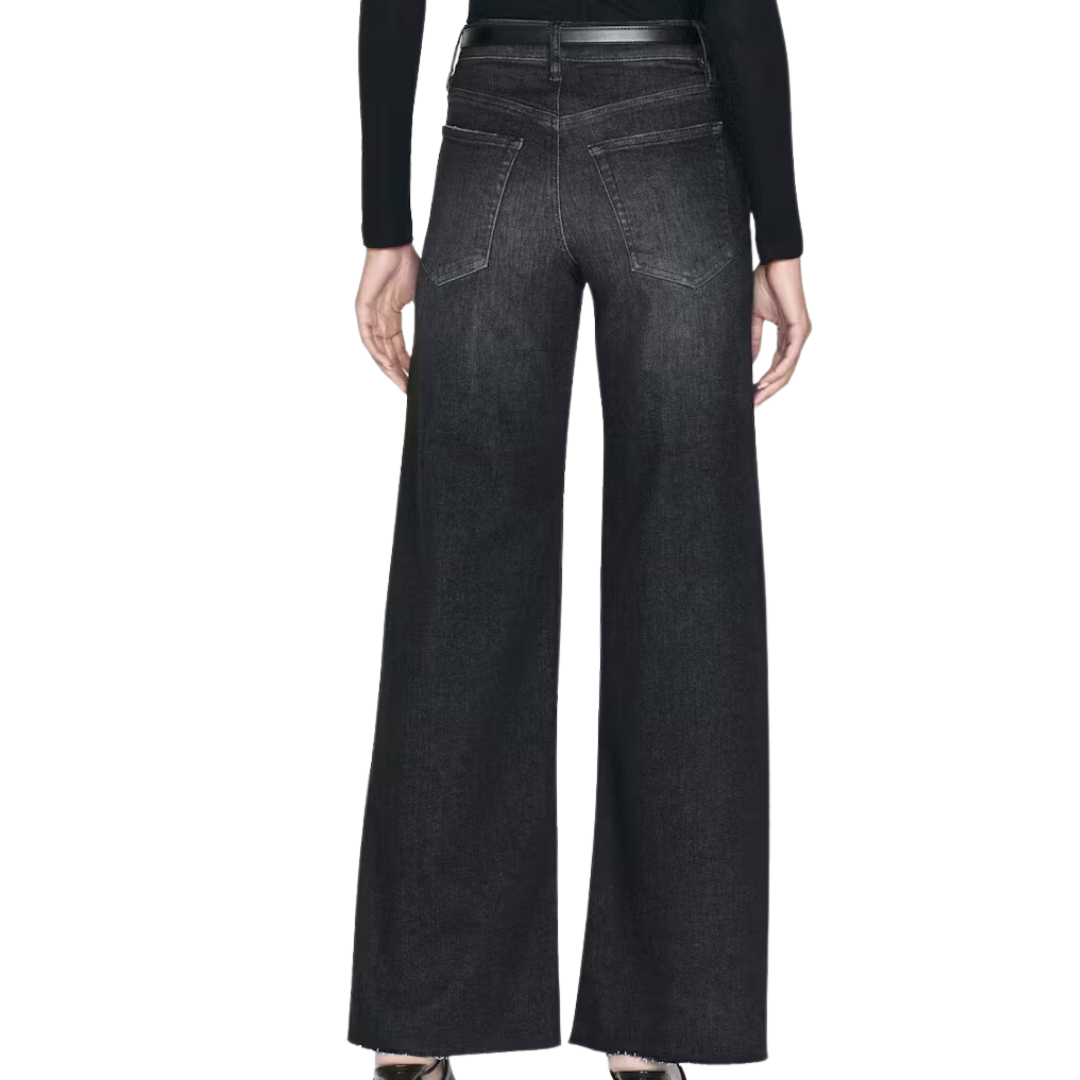 Le Slim Palazzo Raw Fray in Claudius