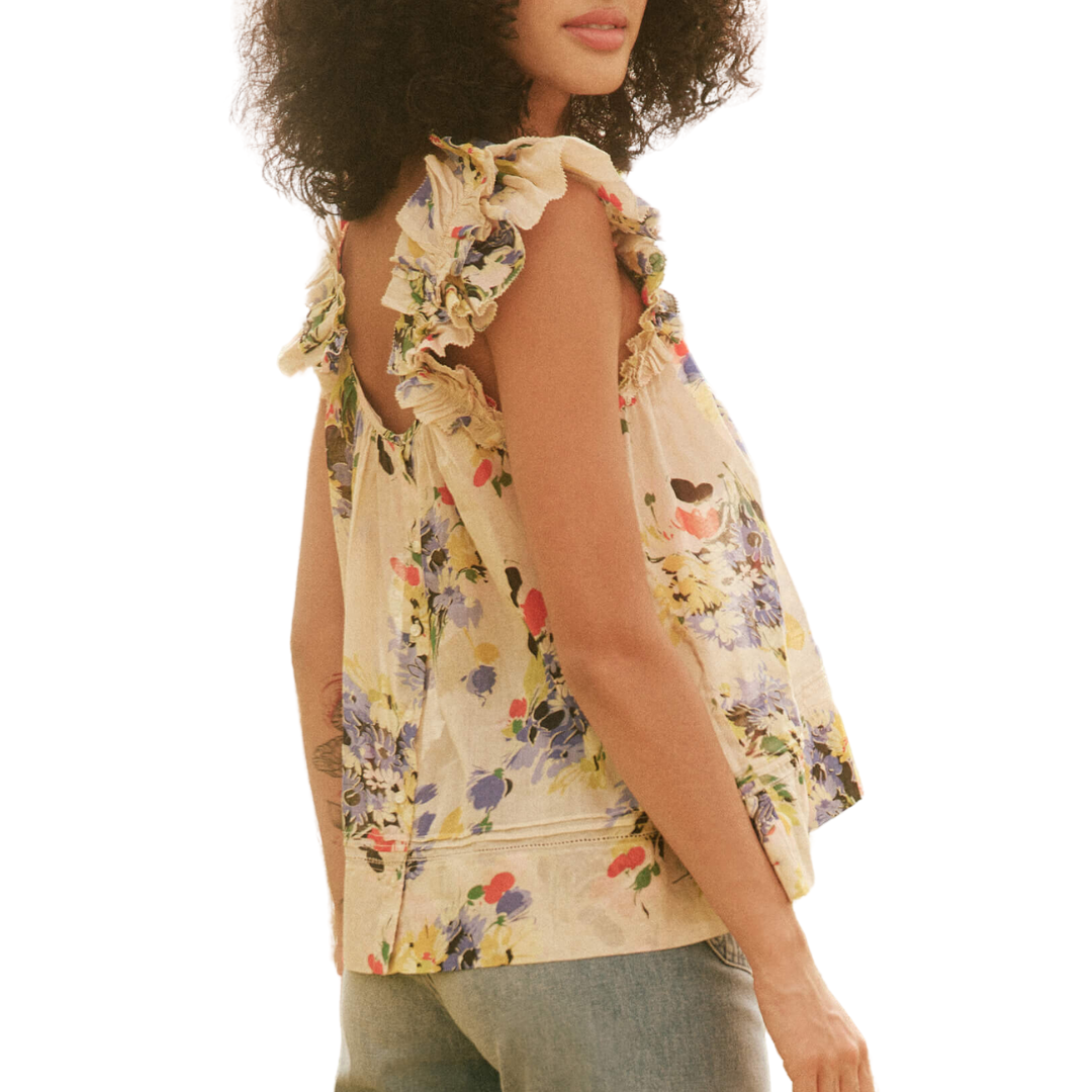The Dove Top in Bright Grove Floral