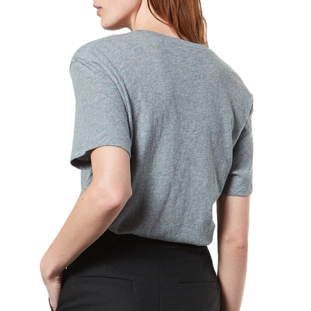 Cashmere Loose S/S Tee in Smoke